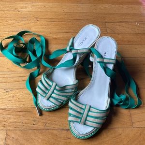 Marc Jacobs Lace-up Wedge Sandals